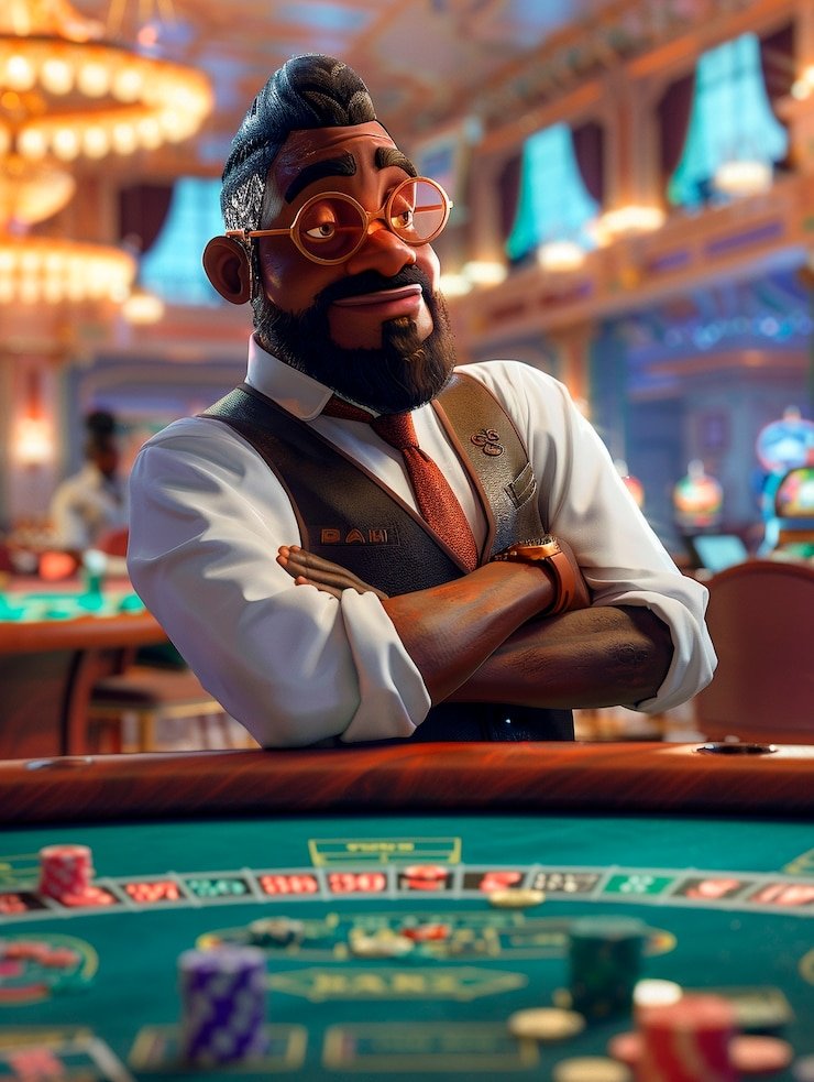 Live dealer studio at gaspol77 login with HD cameras and gemstone-themed table layout